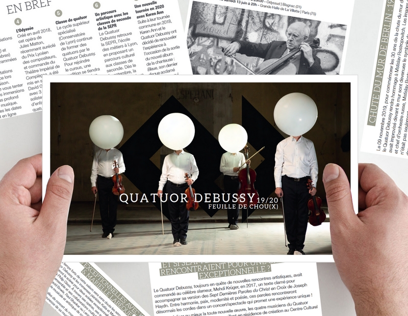 In french: The latest Debussy Quartet magazine available